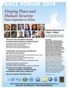 Peace Forum flyer